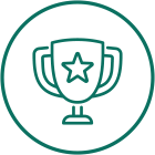 Minimalist trophy icon